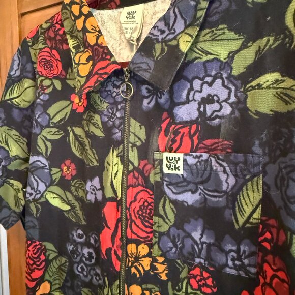 Lucy & Yak - Ragan Cotton Jumpsuit in Maria Print- NWT size US 14 - Picture 2 of 6